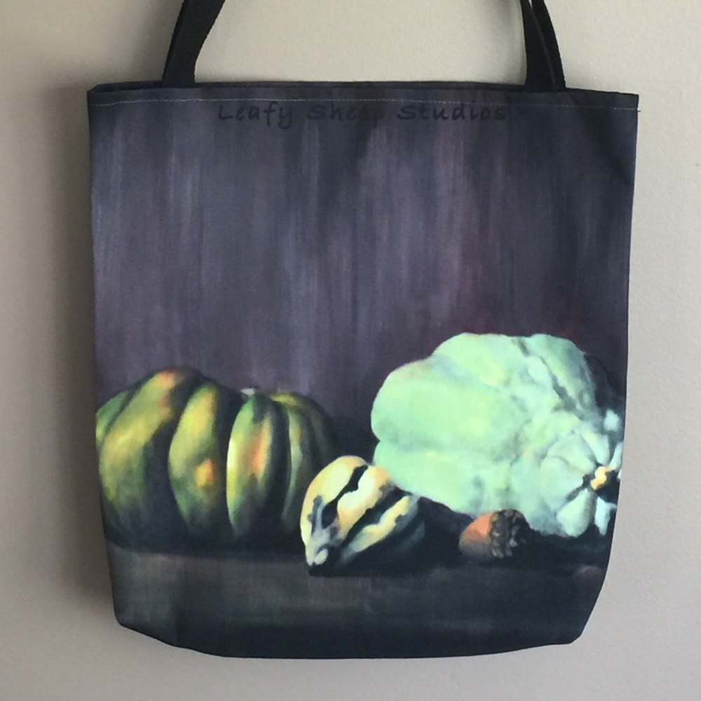 Fall Farmers Market Reusable double sided Tote Bag